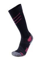 Preview: UYN Lady Ski Ultra Fit Socks black pink /paradise 2019/20