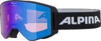 Vorschau: Alpina NARKOJA Q-LITE black-blue Skibrille 2022/23