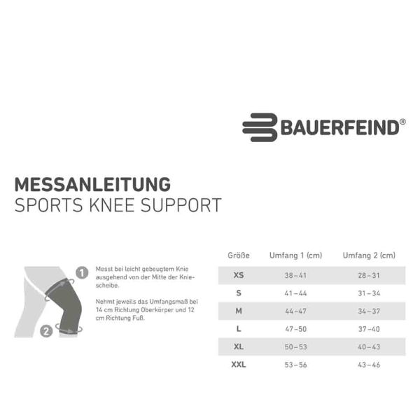 Bauerfeind Sports Compression Knee Support Navy