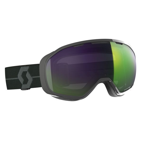 Scott Fix dark grey - enhancer green chrome 2018/19